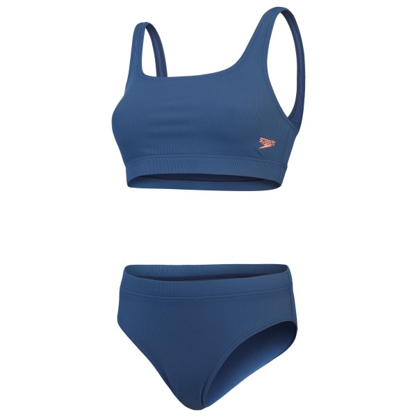 Speedo - Women's Textured Deep U-Back 2 Piece - Bikini Gr 30 - DE: 34;34 - DE: 38;36 - DE: 40;38 - DE: 42 blau;bunt von Speedo