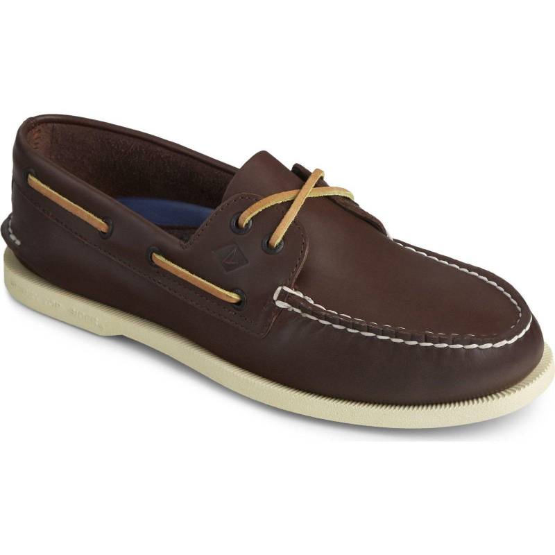 Bootsschuhe Authentic Original, Leder Herren Braun 42 von Sperry