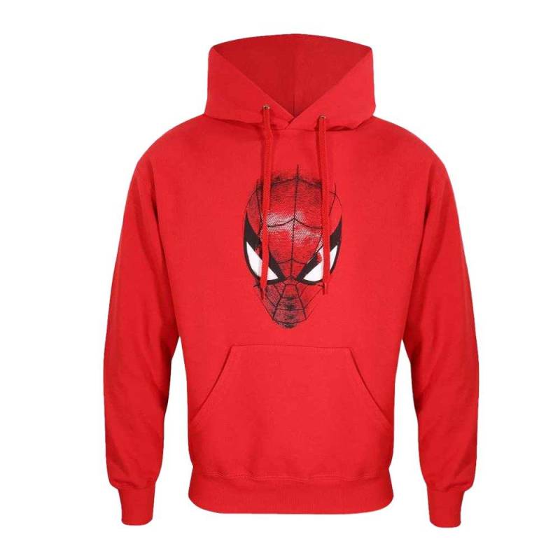 Kapuzenpullover Damen Rot Bunt L von Spider-Man