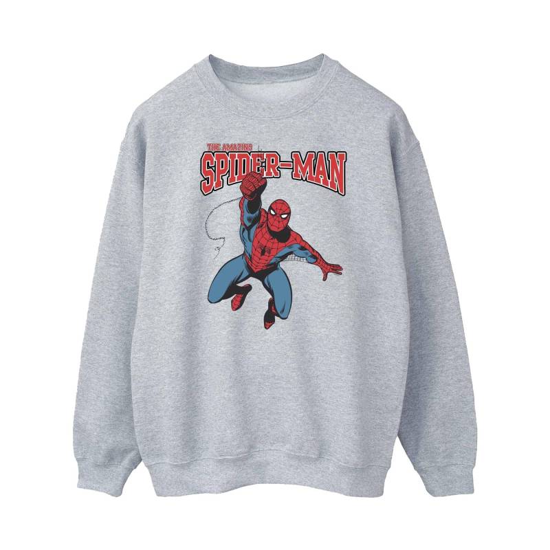 Spider-Man - Leap Sweatshirt, für Damen, Grau, Größe XXL von Spider-Man