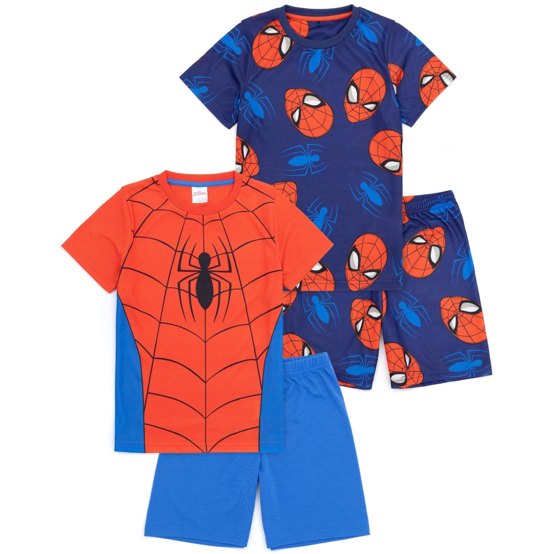 Spider-Man - Schlafanzug (2erPack), 110, Blau von Spider-Man