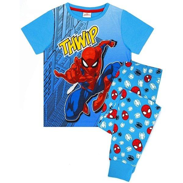 Spider-Man - Schlafanzug, 122, Blau von Spider-Man