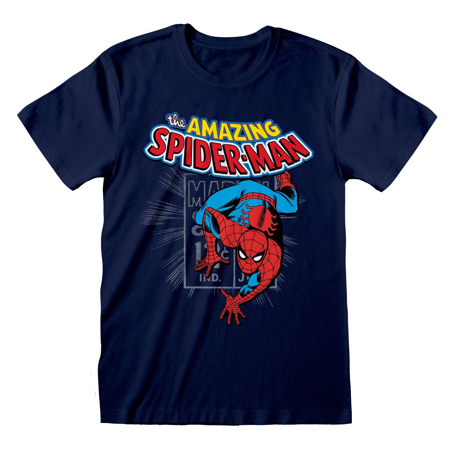 Spider-Man -  T-Shirt, für Damen, Marine, Größe S von Spider-Man