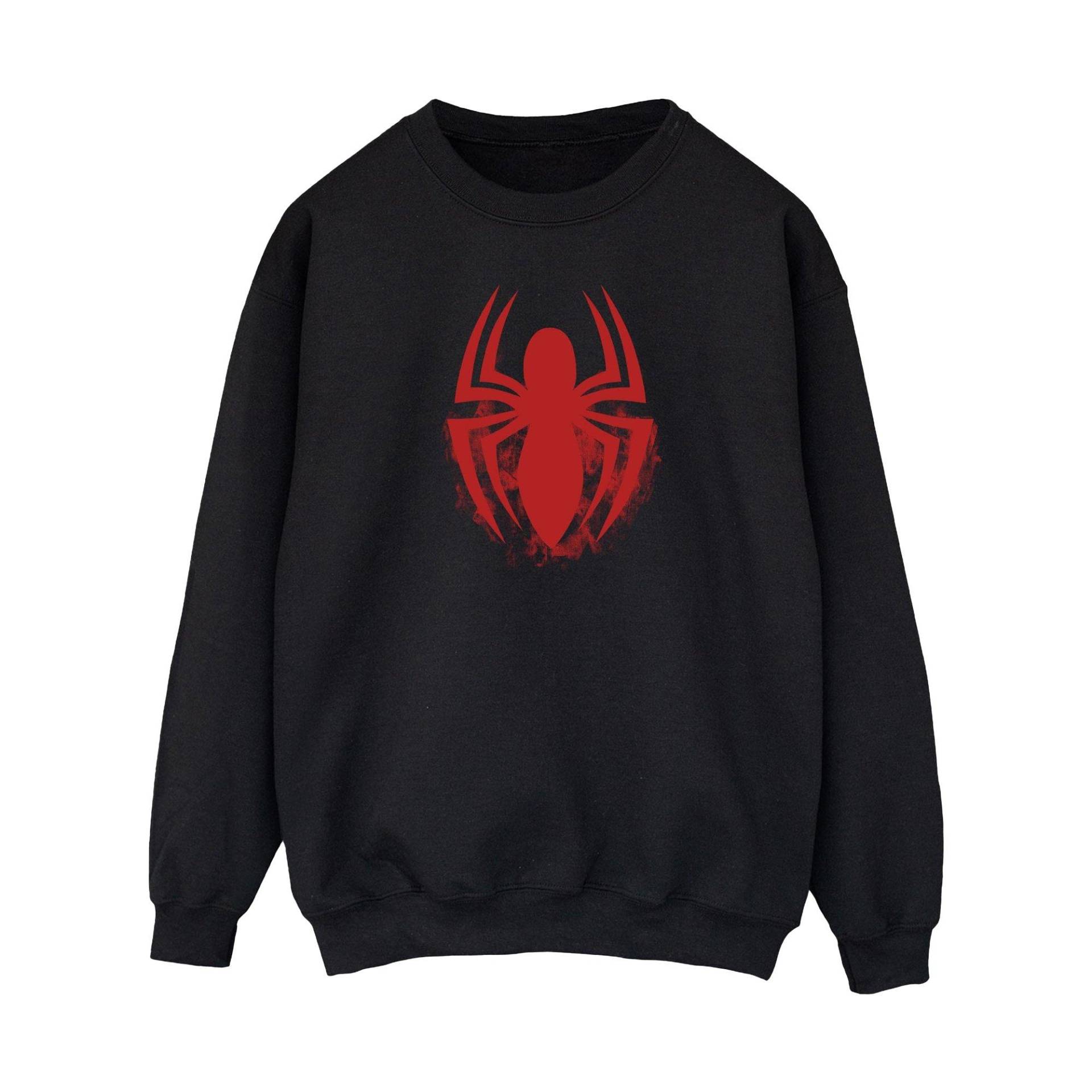 Spider-Man - Sweatshirt Logo, für Herren, Schwarz, Größe L von Spider-Man