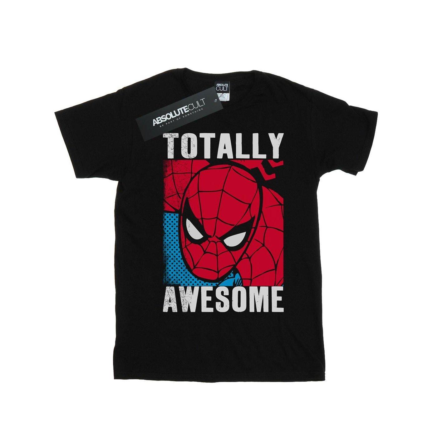 Totally Awesome Tshirt Damen Schwarz S von Spider-Man
