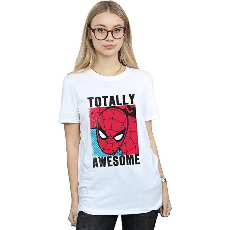 Spider-Man - Totally Awesome TShirt, für Damen, Weiss, Größe 3XL von Spider-Man