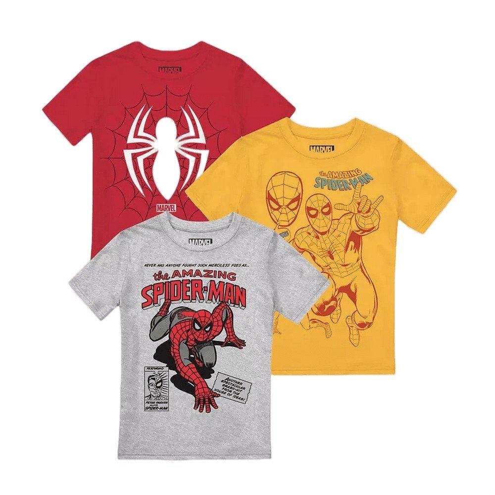 Tshirt (3erpack) Jungen Multicolor 104 von Spider-Man