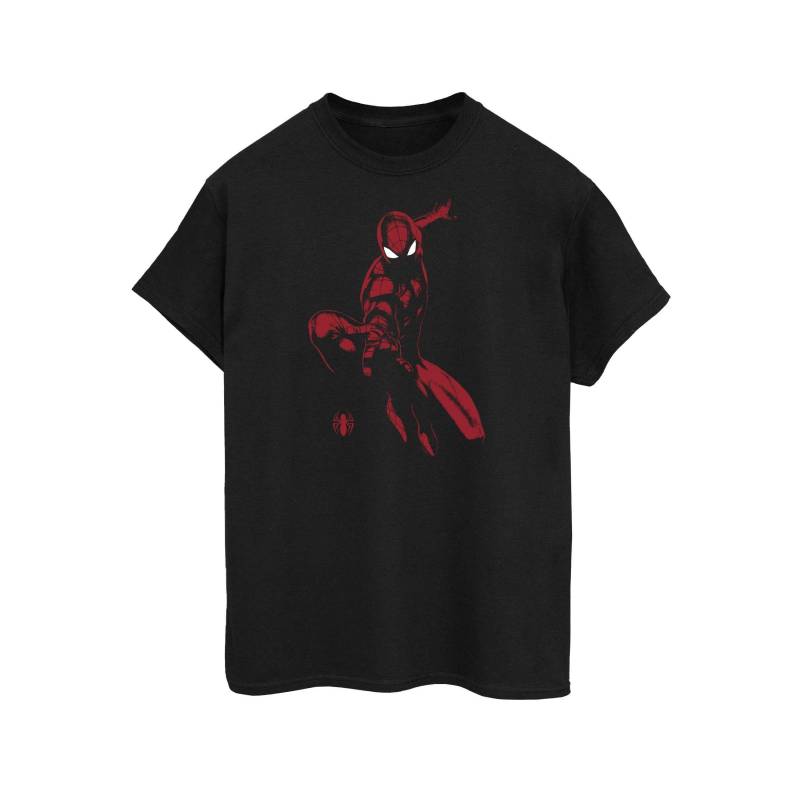 Tshirt Herren Schwarz 3XL von Spider-Man