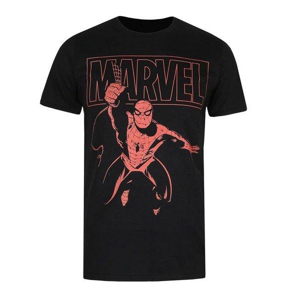 Tshirt Herren Schwarz XXL von Spider-Man