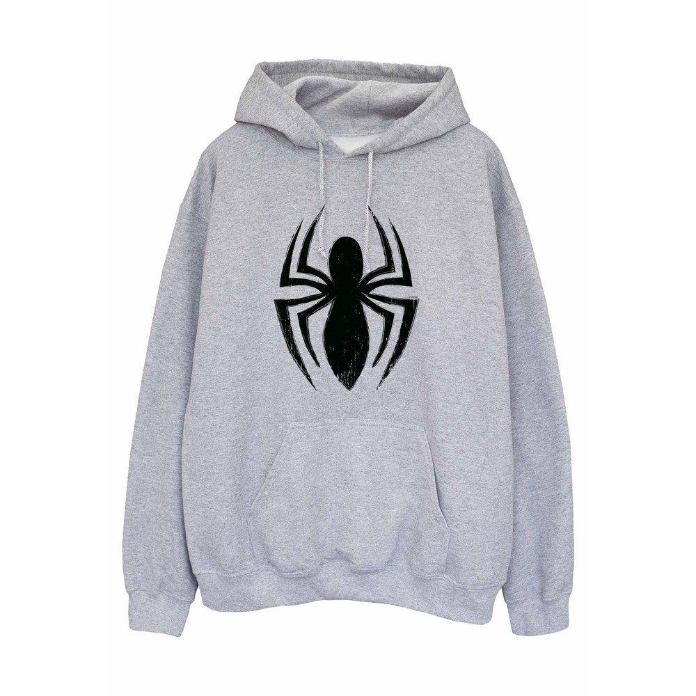 Ultimate Kapuzenpullover Logo Herren Grau 3XL von Spider-Man