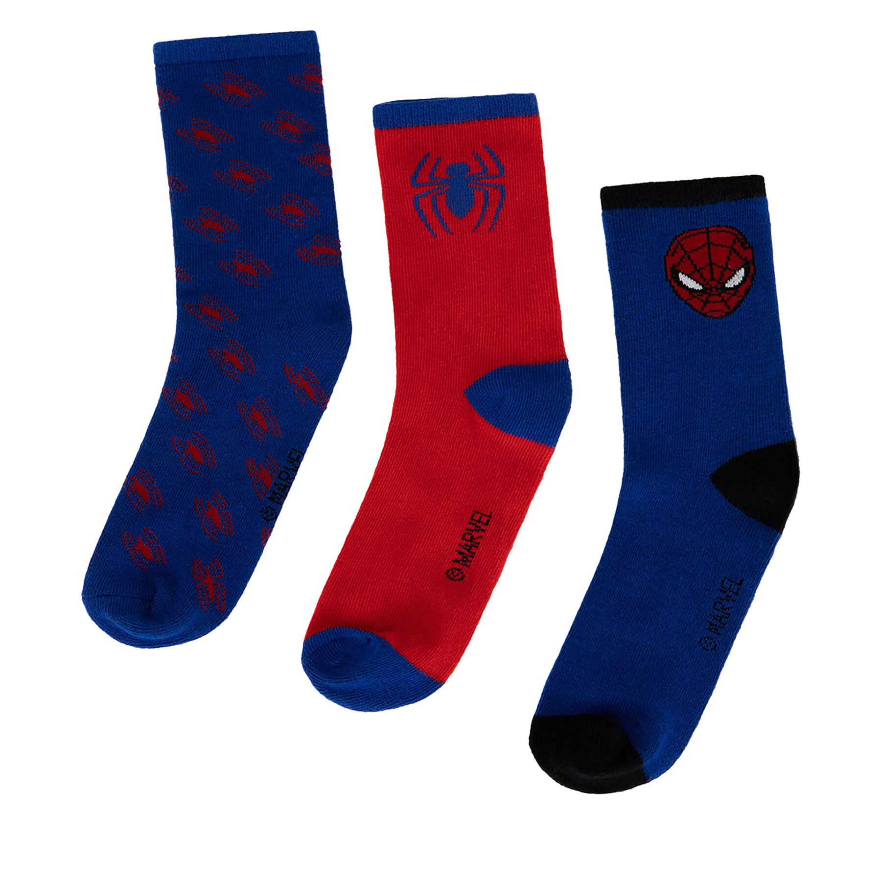 3er-Set hohe Kindersocken Spiderman Ultimate ACCCS-AW24-224SPRMV-A Blau von Spiderman Ultimate