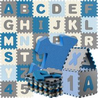 Puzzlematte 86-tlg Blau von Spielwerk®