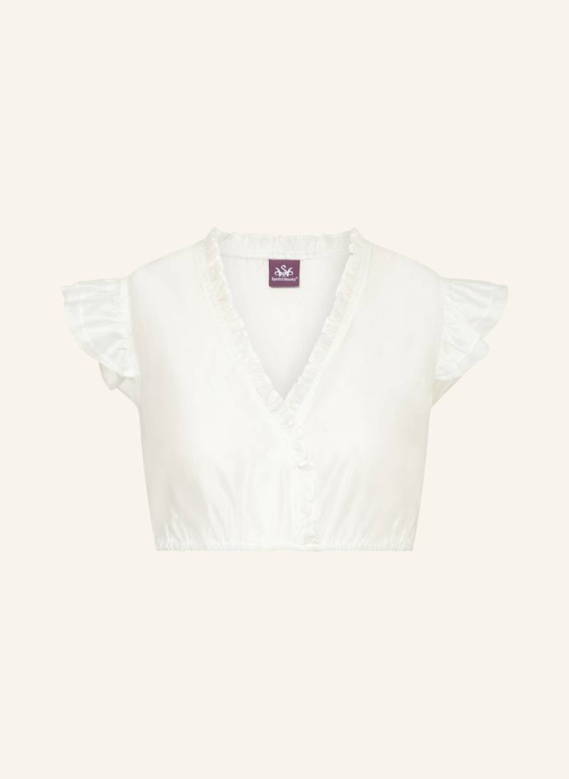 Spieth & Wensky Dirndlbluse Fran weiss von Spieth & Wensky