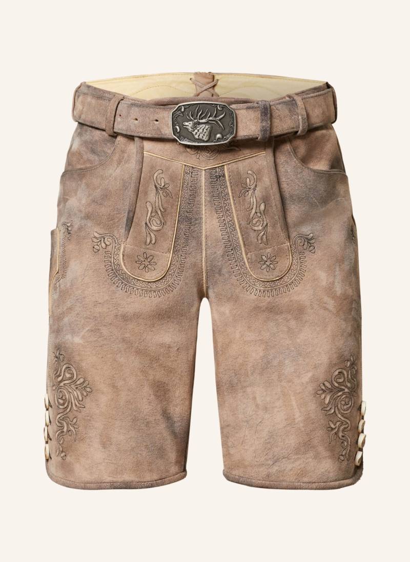 Spieth & Wensky Trachten-Lederhose Erno braun von Spieth & Wensky