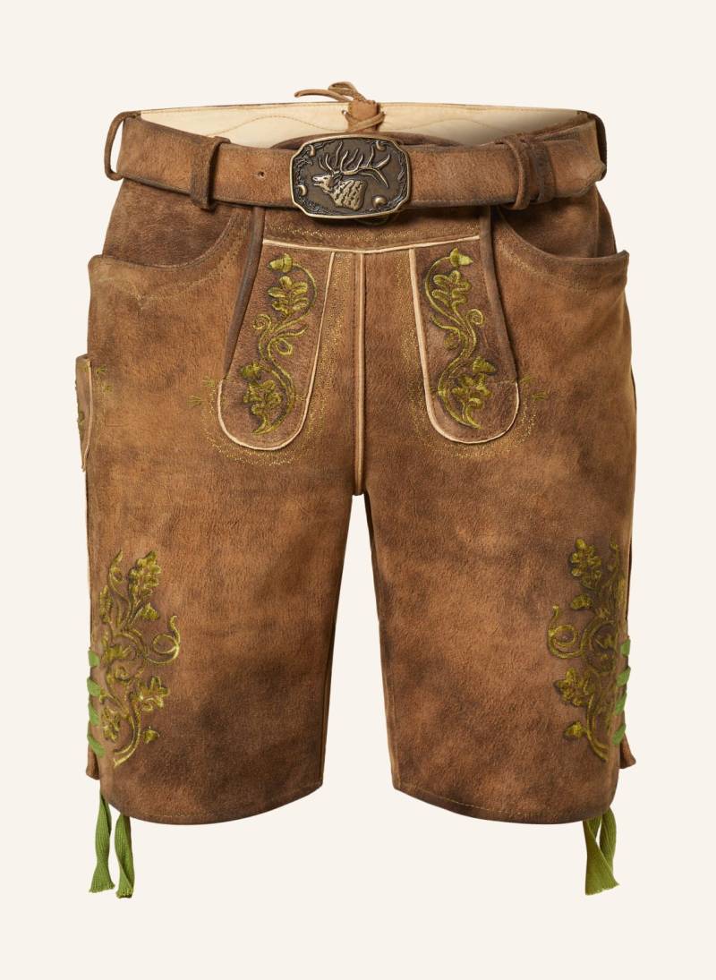 Spieth & Wensky Trachten-Lederhose Presley braun von Spieth & Wensky