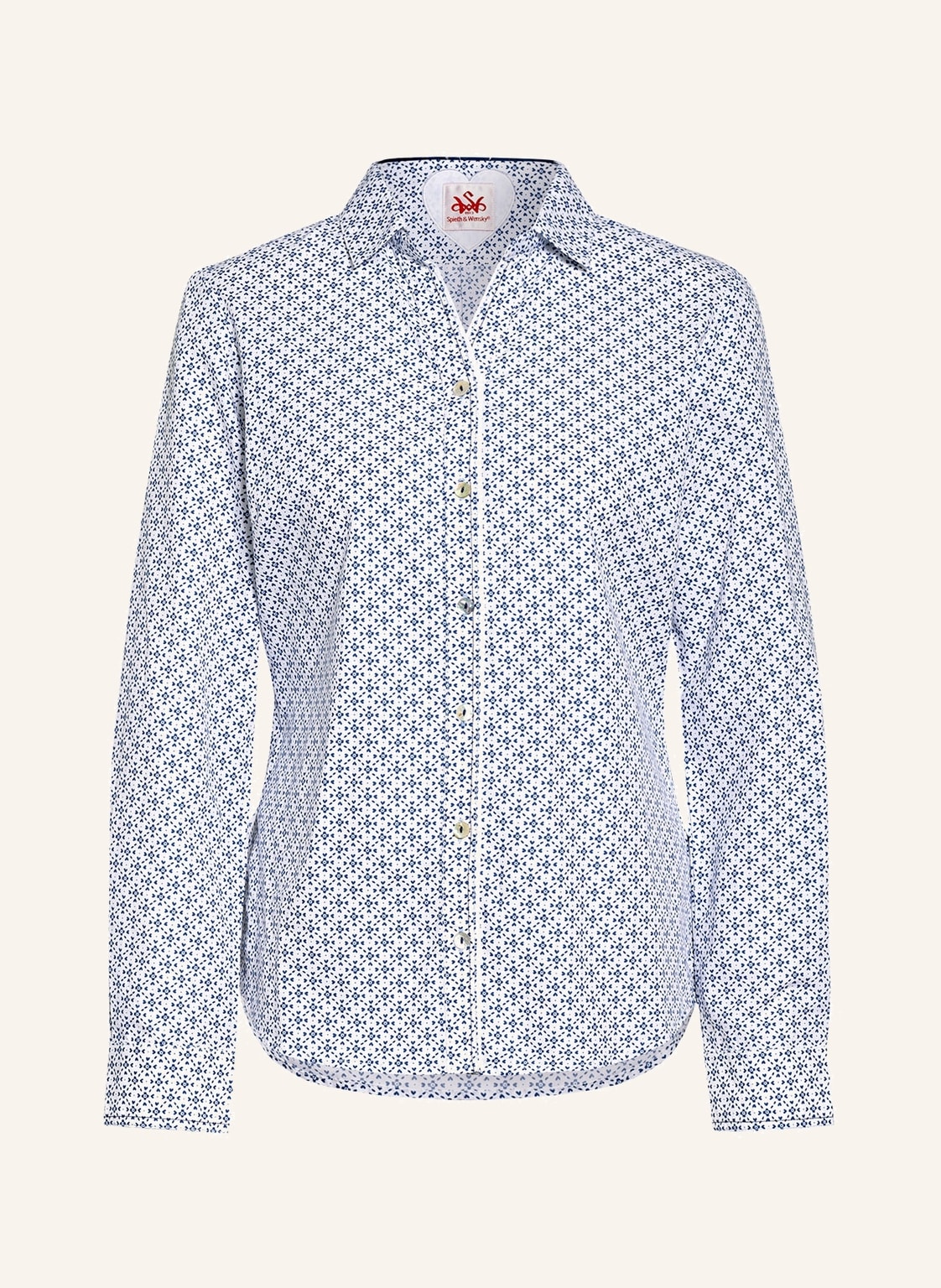 Spieth & Wensky Trachtenbluse blau