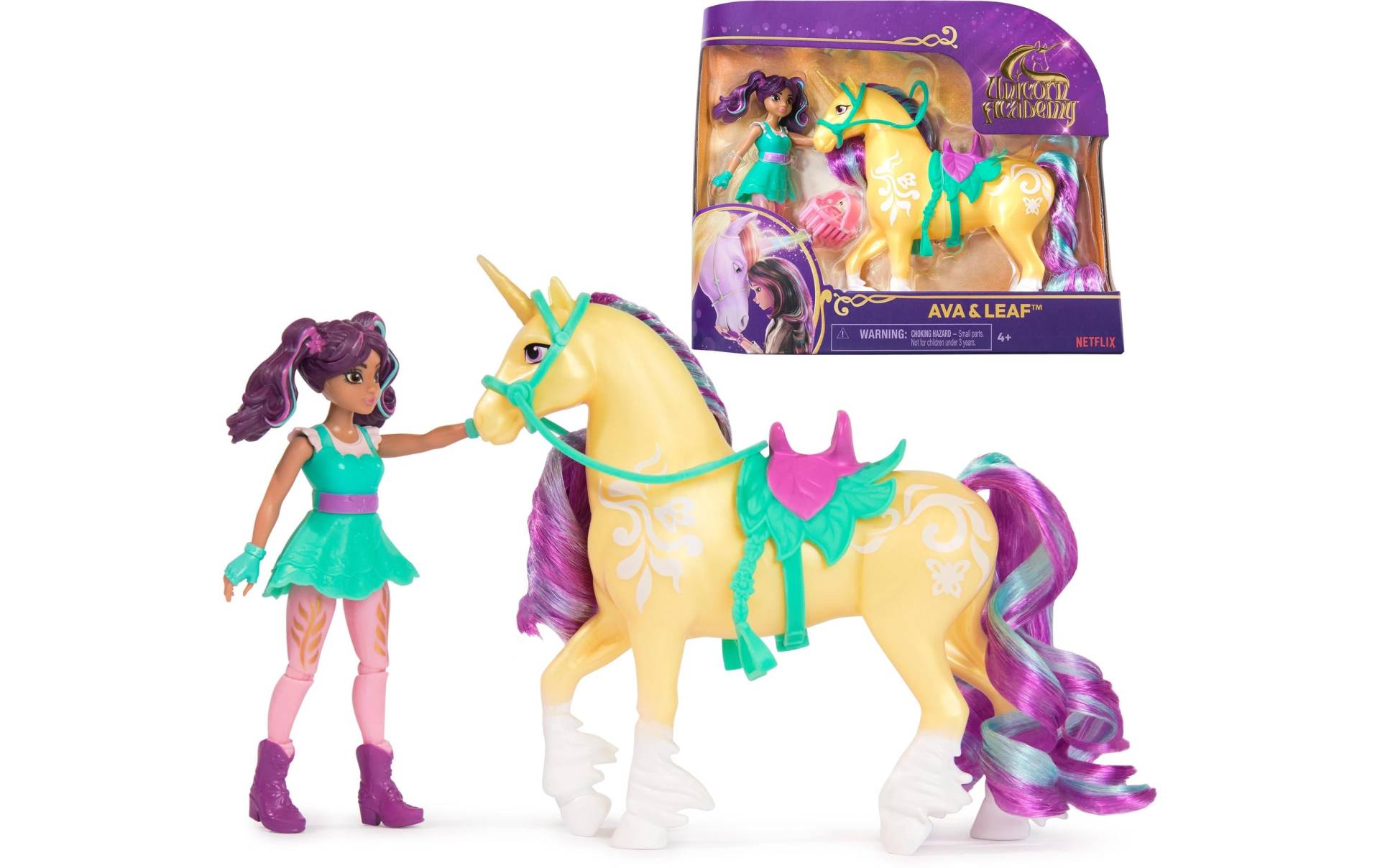 Anziehpuppe »Spinmaster Unicorn Academy Ava Doll & Leaf Unicorn« von Spin Master