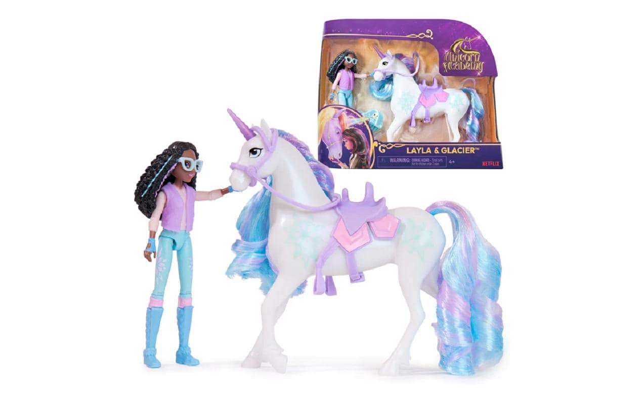 Anziehpuppe »Spinmaster Unicorn Academy Layla Doll & Glacier Unicorn« von Spin Master