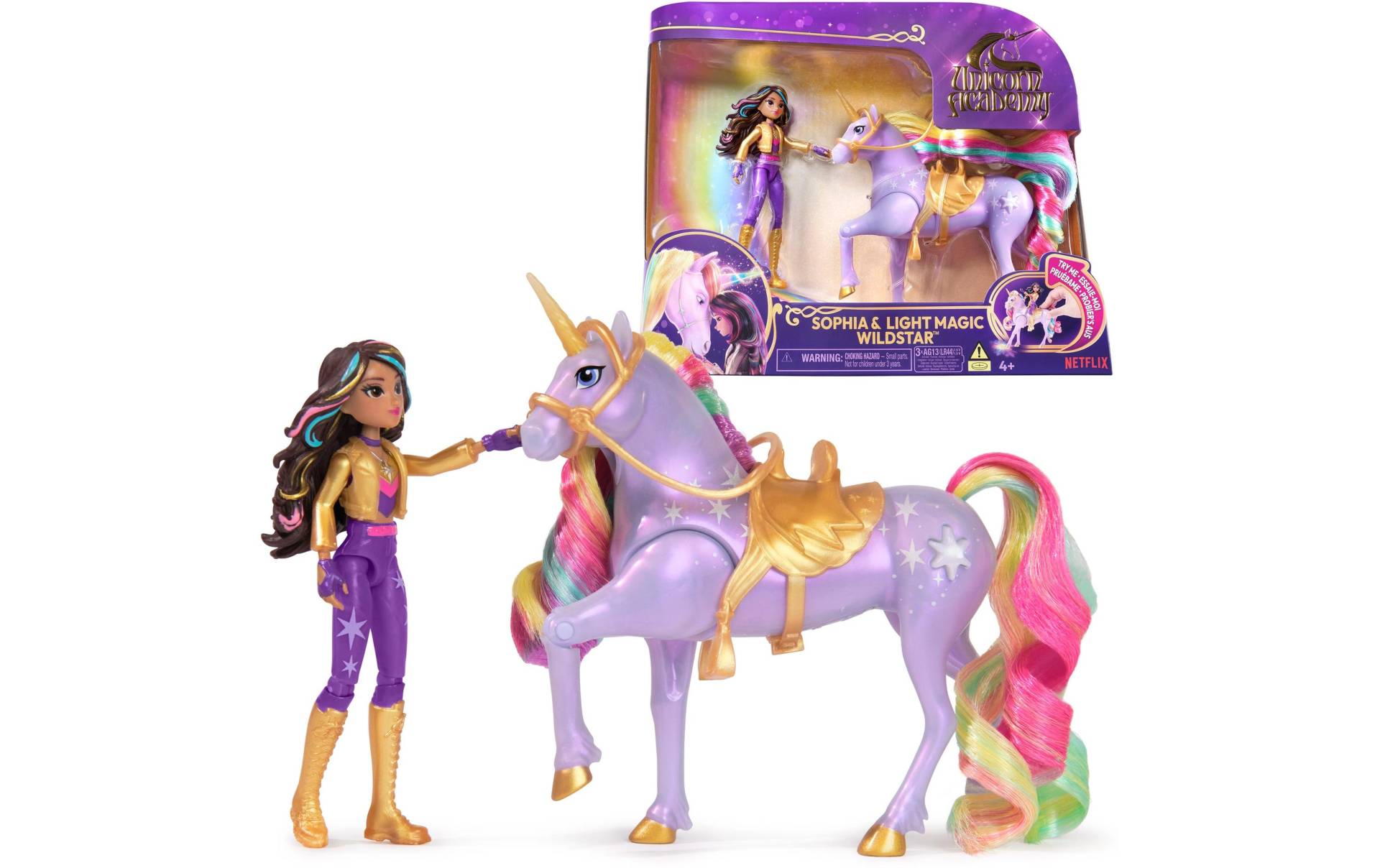 Anziehpuppe »Spinmaster Unicorn Academy Sophia & Light Magic Wildstar« von Spin Master