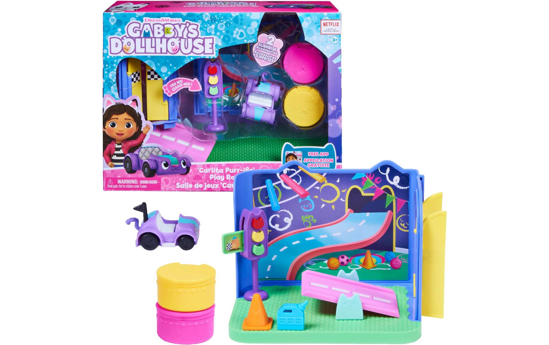 Spielwelt »Spinmaster Gabby's Dollhouse Carlitas Spielzimmer Deluxe Rooms« von Spin Master