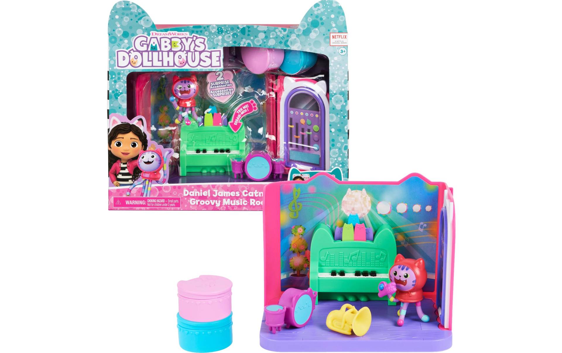 Spielwelt »Spinmaster Gabby's Dollhouse Catnips Musikzimmer Deluxe Rooms« von Spin Master