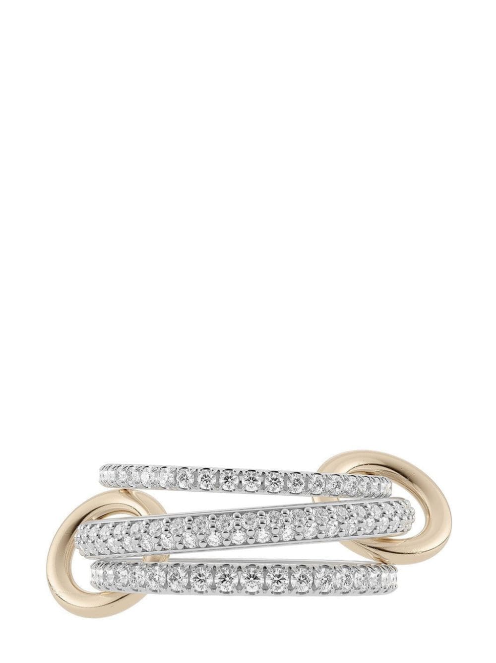 Spinelli Kilcollin 18kt gold and sterling silver Nova diamonds ring von Spinelli Kilcollin