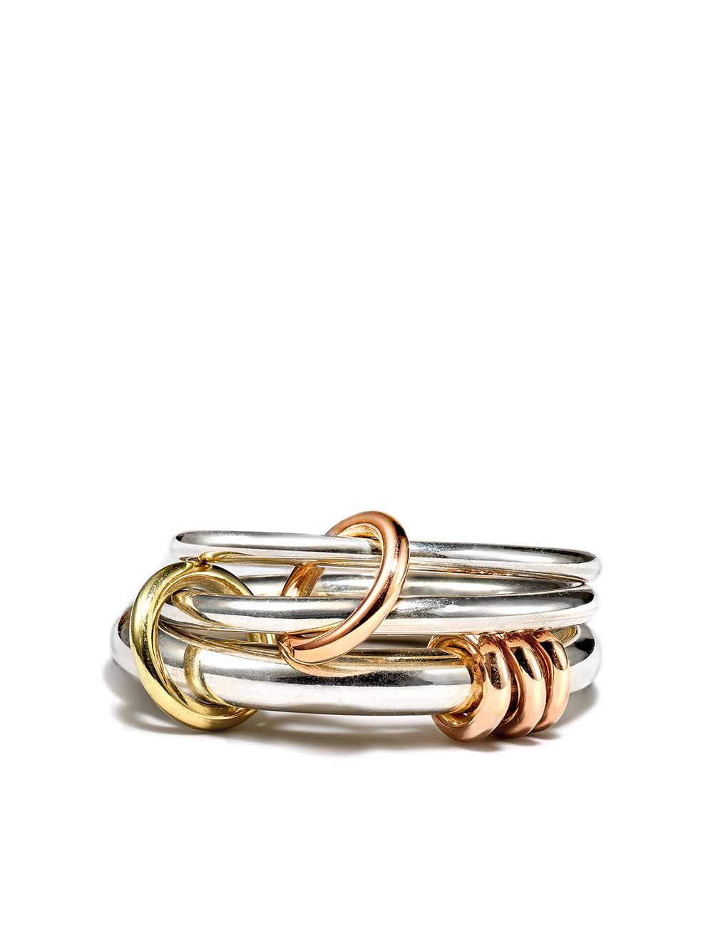 Spinelli Kilcollin 18kt rose gold Orion linked ring - Silver von Spinelli Kilcollin