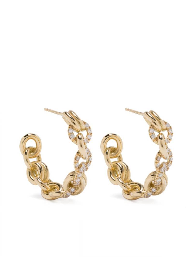 Spinelli Kilcollin 18kt yellow gold Fused Serpens diamond earrings von Spinelli Kilcollin