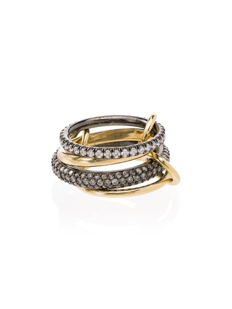 Spinelli Kilcollin 18kt yellow gold Vega four-link stacked ring von Spinelli Kilcollin