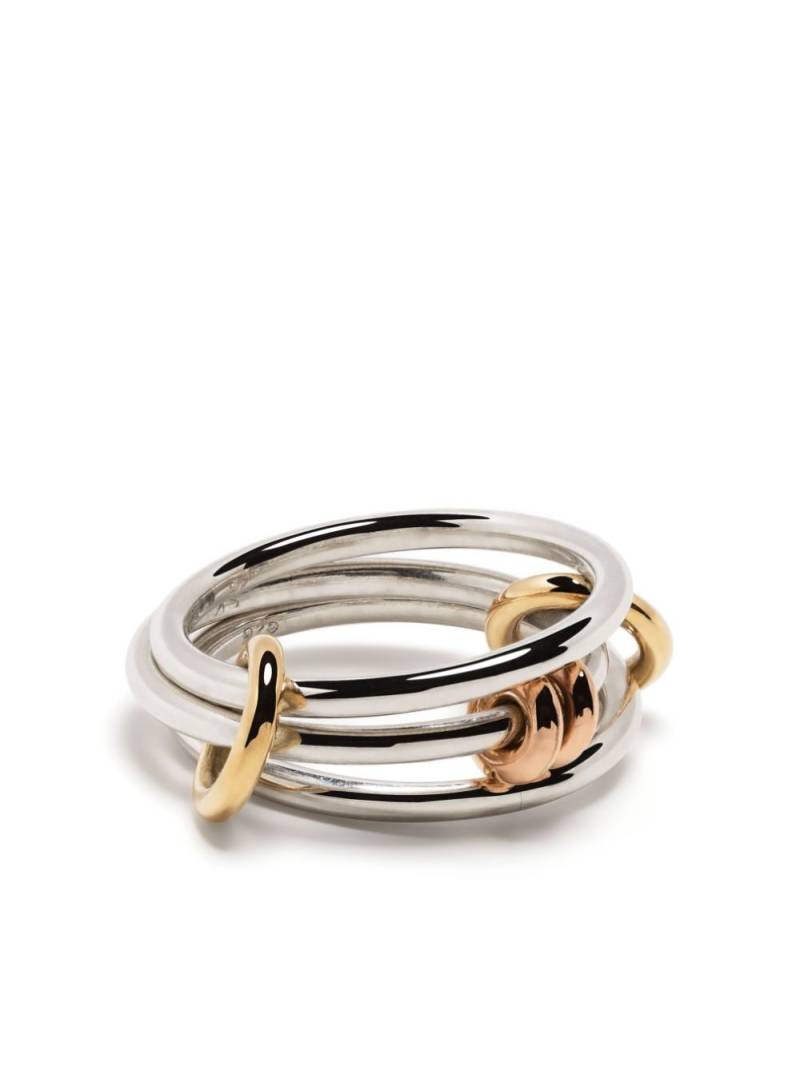 Spinelli Kilcollin 18kt yellow gold and sterling silver Acacia linked ring von Spinelli Kilcollin