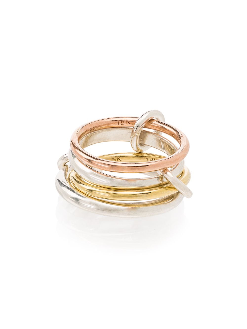 Spinelli Kilcollin Hayacinth silver four-link ring - Gold von Spinelli Kilcollin