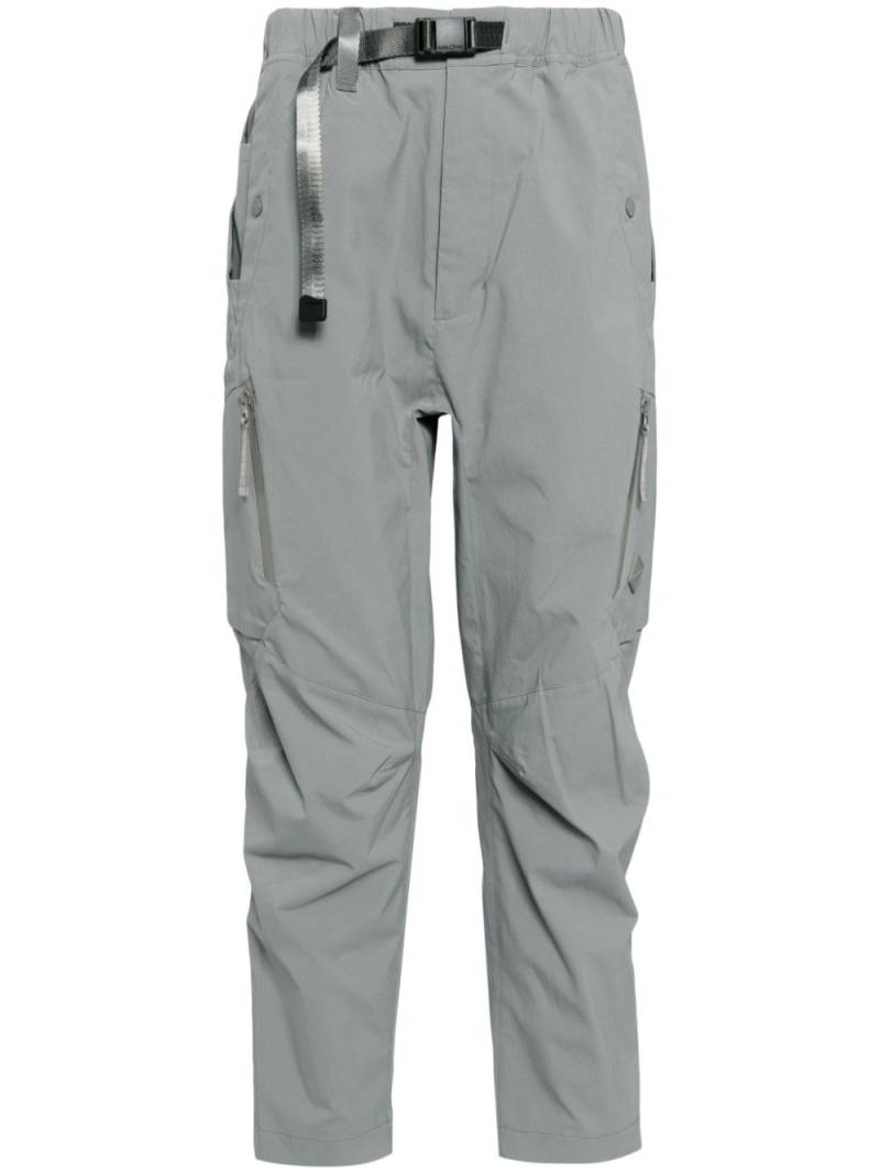 Spoonyard belted tapered cargo trousers - Grey von Spoonyard