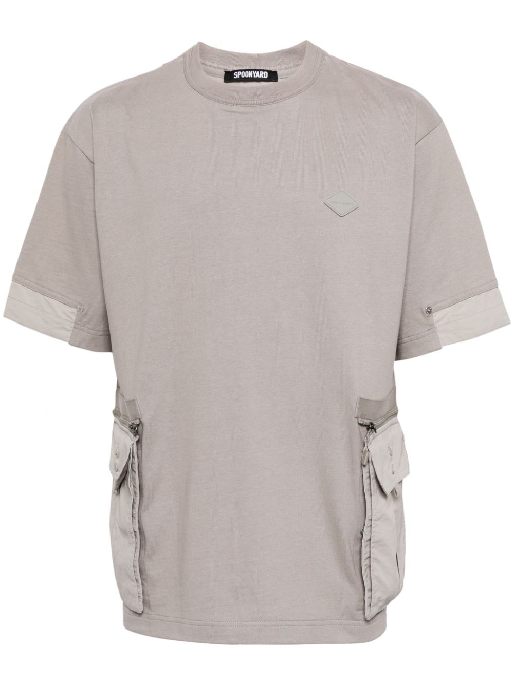 Spoonyard detachable-pocket cotton T-shirt - Grey von Spoonyard