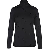 SPORTALM Damen Unterzieh Zipshirt mit Flock-Print  schwarz | 38 von Sportalm