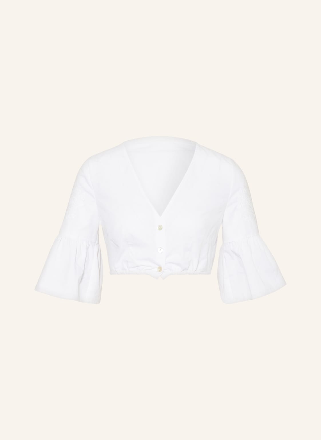 Sportalm Dirndlbluse Mit Stickereien weiss Sportalm Dirndlbluse Mit Stickereien weiss von Sportalm