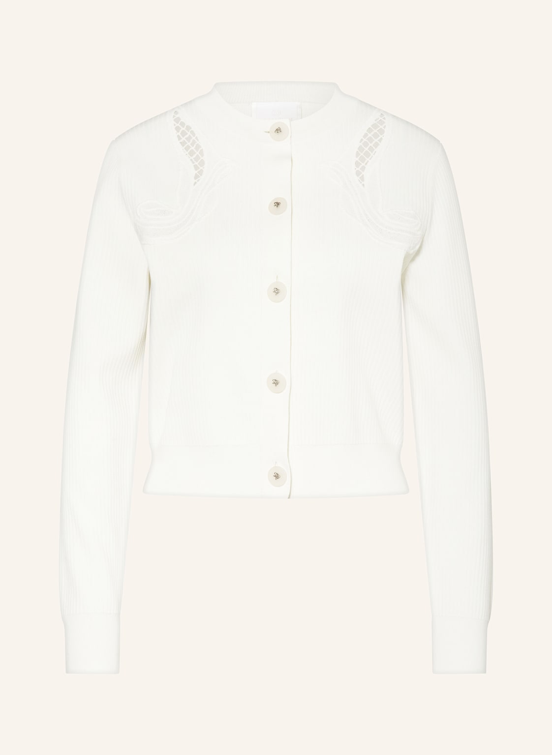 Sportalm Jerseyjacke Mit Spitze weiss Sportalm Jerseyjacke Mit Spitze weiss von Sportalm
