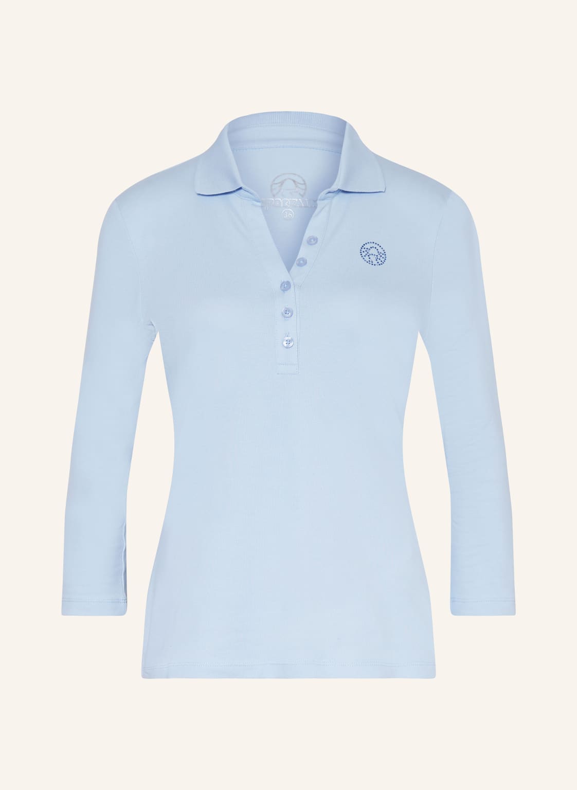 Sportalm Piqué-Poloshirt Mit Schmucksteinen blau von Sportalm