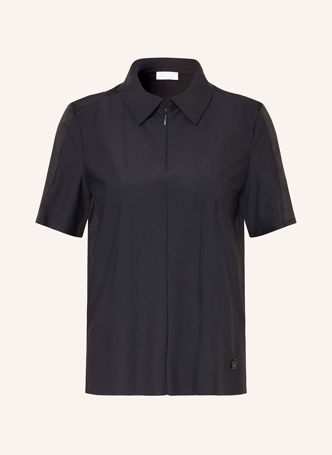 Sportalm Poloshirt Im Materialmix schwarz Sportalm Poloshirt Im Materialmix schwarz von Sportalm