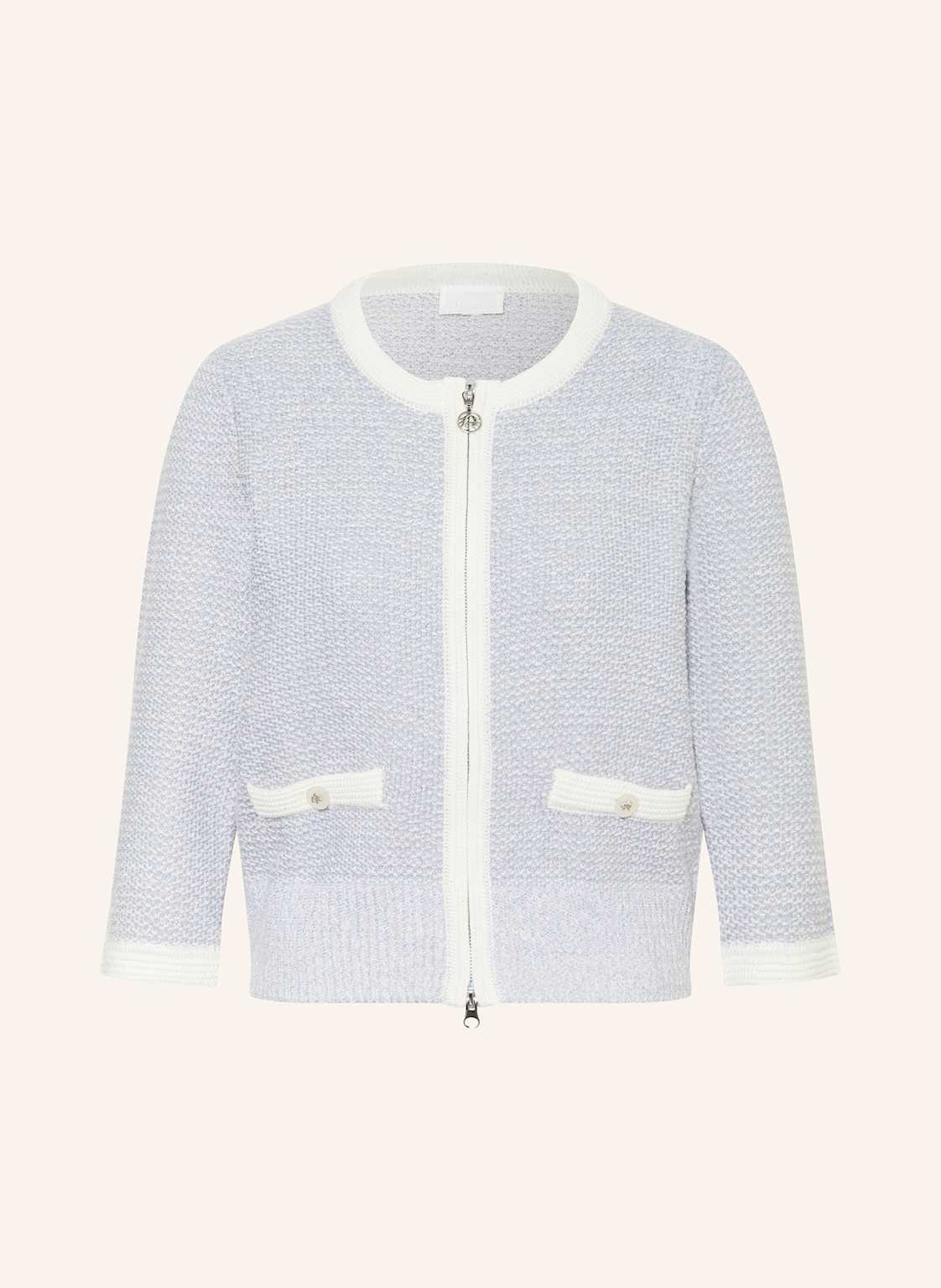 Sportalm Strickjacke Mit Glitzergarn blau Sportalm Strickjacke Mit Glitzergarn blau von Sportalm