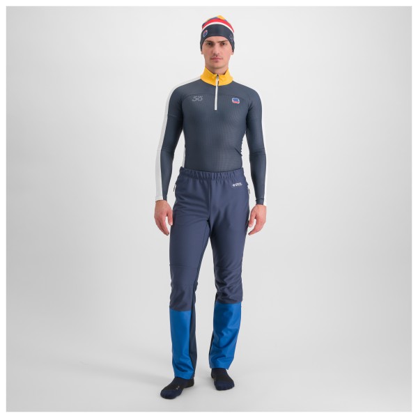 Sportful - Anima Squadra Pant - Langlaufhose Gr L grau/weiß von Sportful