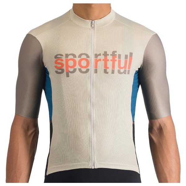 Sportful - Supergiara Logo Jersey - Velotrikot Gr 3XL beige von Sportful