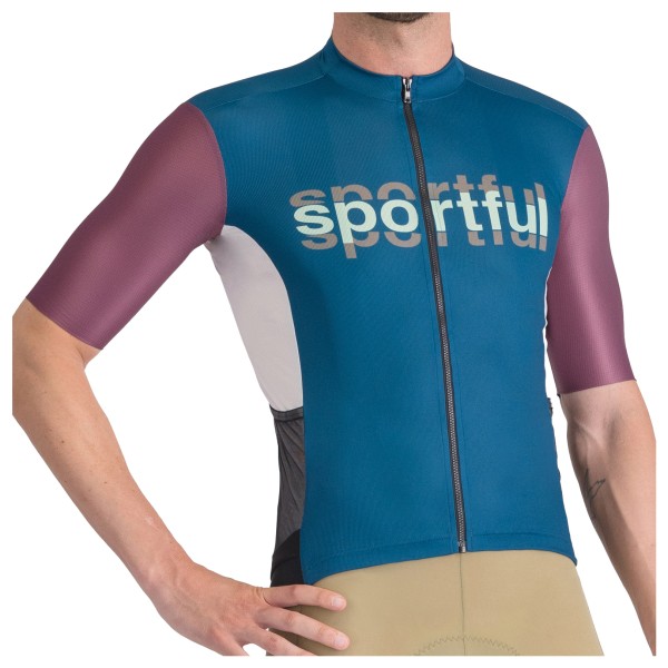 Sportful - Supergiara Logo Jersey - Velotrikot Gr 3XL blau von Sportful