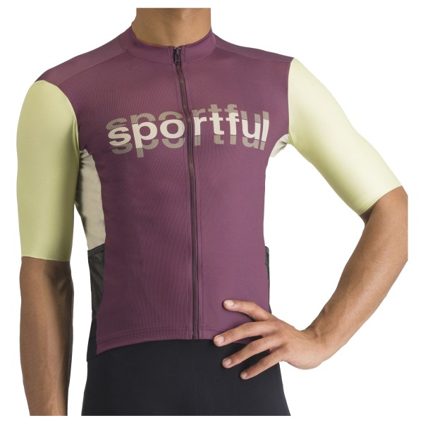 Sportful - Supergiara Logo Jersey - Velotrikot Gr S lila von Sportful