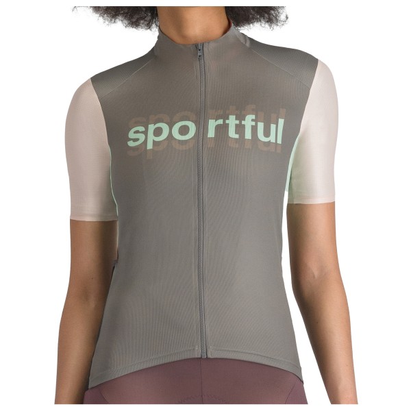 Sportful - Women's Supergiara Logo Jersey - Velotrikot Gr S grau von Sportful