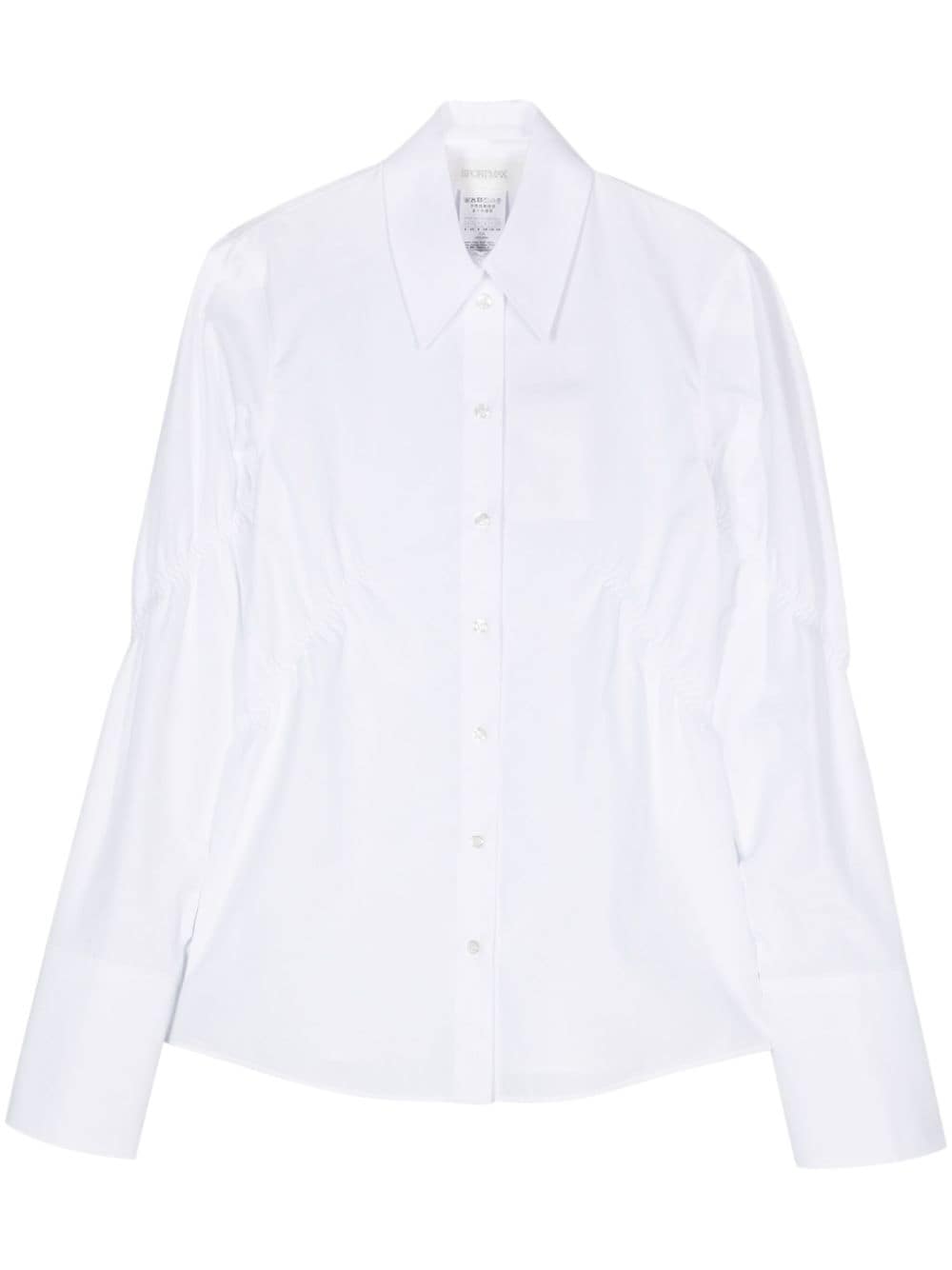 Sportmax Austria ruched-detail shirt - White von Sportmax