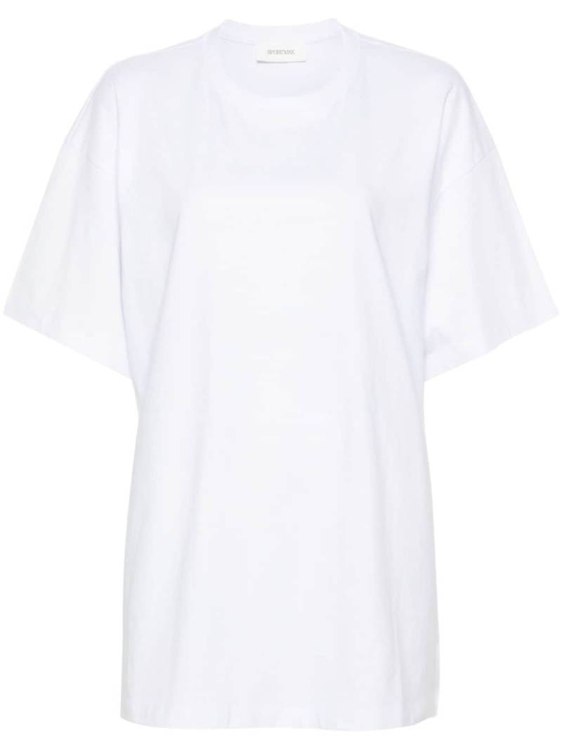 Sportmax Blocco cotton T-shirt - White von Sportmax