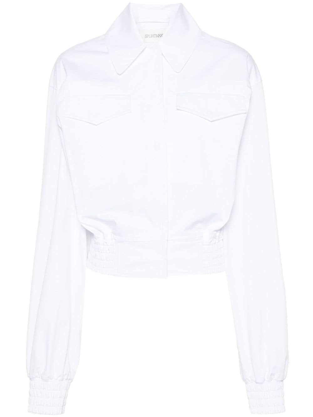 Sportmax Gala cropped shirt jacket - White von Sportmax