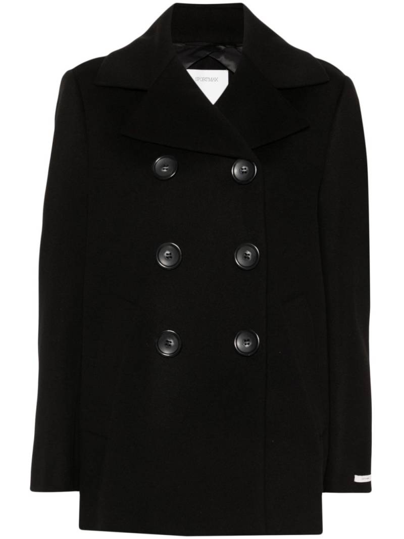 Sportmax Livorno wool peacoat - Black von Sportmax