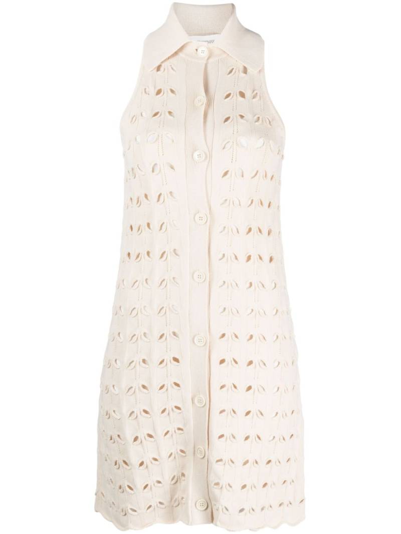 Sportmax Rivolo crochet short dress - Neutrals von Sportmax