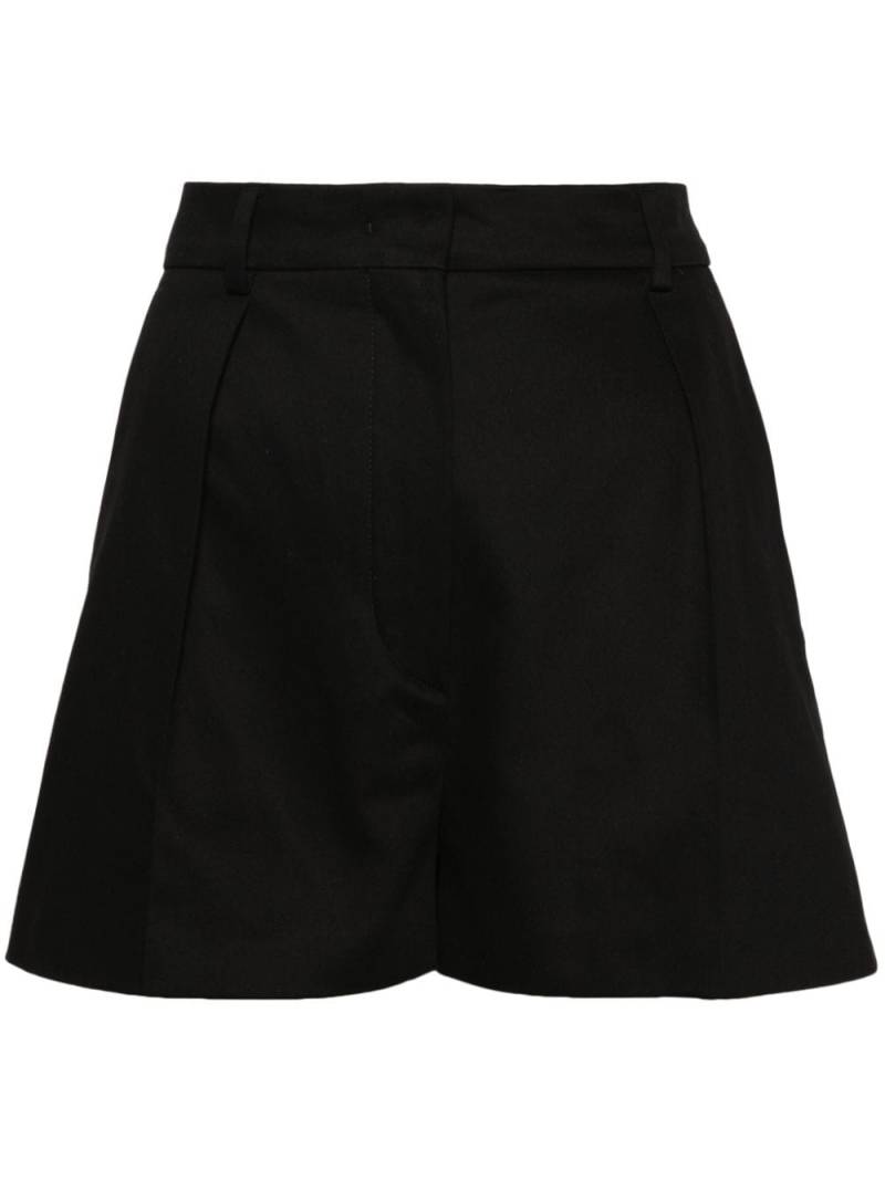 Sportmax Unico cotton wide-leg shorts - Black von Sportmax